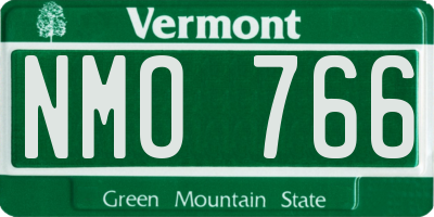 VT license plate NMO766