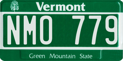 VT license plate NMO779