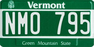 VT license plate NMO795