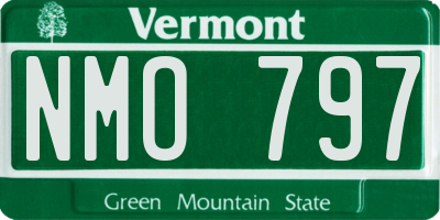 VT license plate NMO797