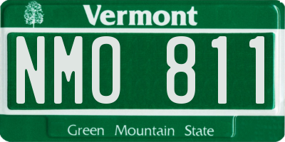 VT license plate NMO811