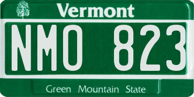 VT license plate NMO823
