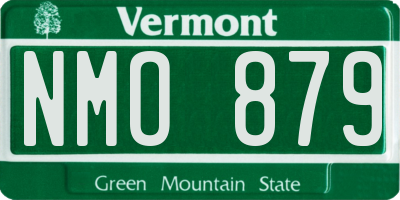 VT license plate NMO879