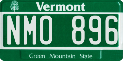 VT license plate NMO896