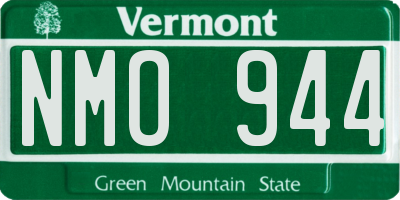 VT license plate NMO944