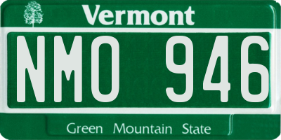 VT license plate NMO946
