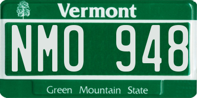 VT license plate NMO948