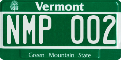 VT license plate NMP002