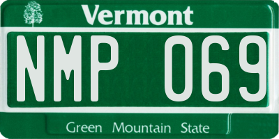 VT license plate NMP069