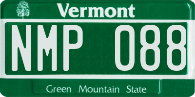 VT license plate NMP088