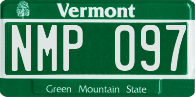 VT license plate NMP097