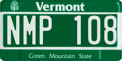 VT license plate NMP108