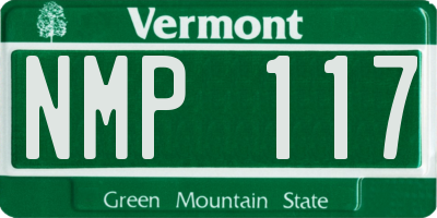 VT license plate NMP117