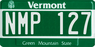 VT license plate NMP127
