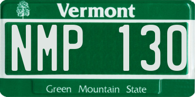 VT license plate NMP130