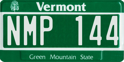 VT license plate NMP144