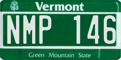 VT license plate NMP146