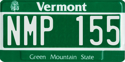 VT license plate NMP155