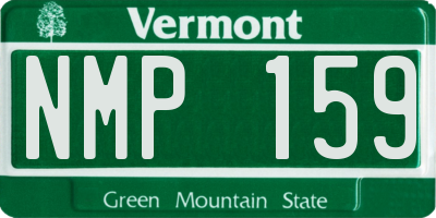 VT license plate NMP159