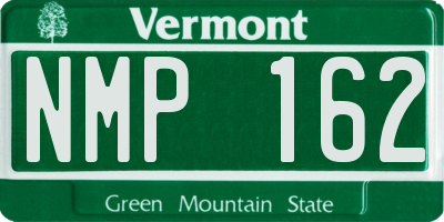 VT license plate NMP162