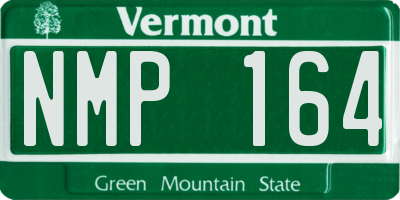 VT license plate NMP164