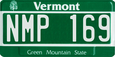 VT license plate NMP169