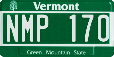 VT license plate NMP170