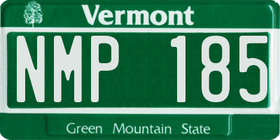 VT license plate NMP185