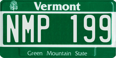 VT license plate NMP199
