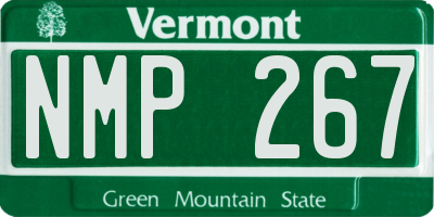 VT license plate NMP267