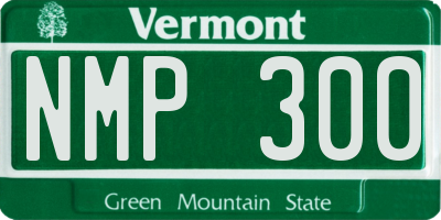 VT license plate NMP300