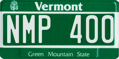 VT license plate NMP400
