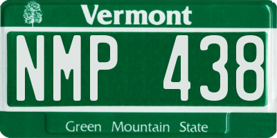 VT license plate NMP438