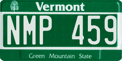 VT license plate NMP459