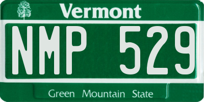 VT license plate NMP529