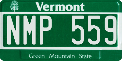 VT license plate NMP559