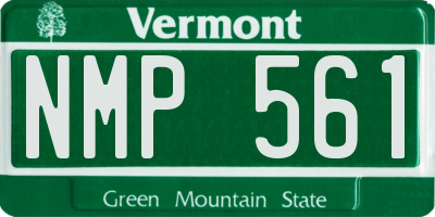 VT license plate NMP561