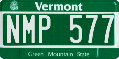 VT license plate NMP577