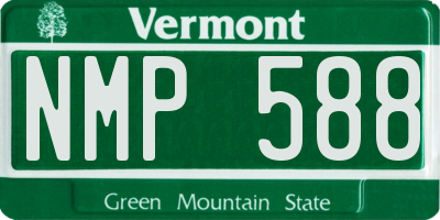 VT license plate NMP588
