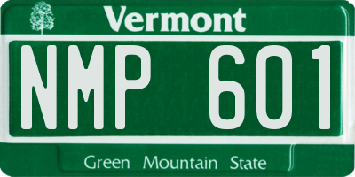 VT license plate NMP601