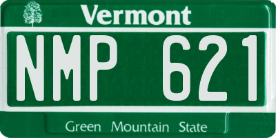 VT license plate NMP621