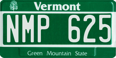 VT license plate NMP625
