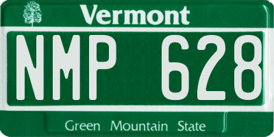 VT license plate NMP628