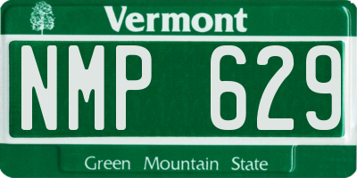 VT license plate NMP629
