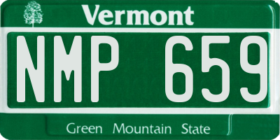 VT license plate NMP659