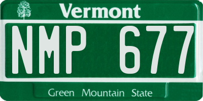 VT license plate NMP677