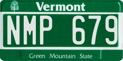 VT license plate NMP679