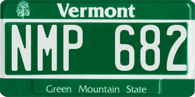 VT license plate NMP682