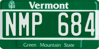VT license plate NMP684