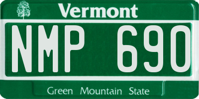VT license plate NMP690